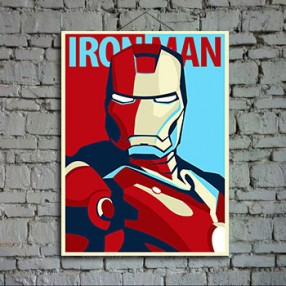 Модульная картина Ironman поп-арт холст 30х40