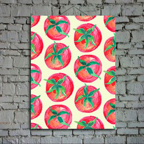 Модульная картина Поп арт томаты холст 40х60