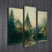 Модульная картина «Пейзаж в окрестностях Бовэ» Буше Франсуа из 3 холстов 100x90