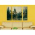 Модульная картина «Пейзаж в окрестностях Бовэ» Буше Франсуа из 3 холстов 110x90