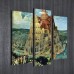 Модульная картина «Вавилонская башня» из 3 холстов 120x100