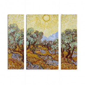 Модульная картина Винсент Ван Гог из 3 холстов 80x70