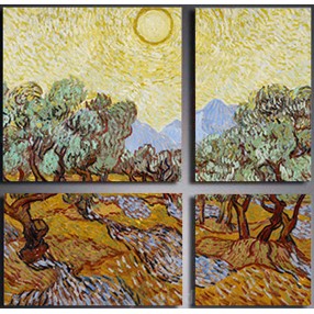 Модульная картина Винсент Ван Гог из 4 холстов 60x60