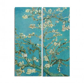 Модульная картина Винсент Ван Гог «Цветущий миндаль» из 2 холстов 70x90
