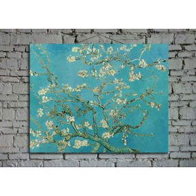 Принт на холсте Винсент Ван Гог «Цветущий миндаль» 120x80