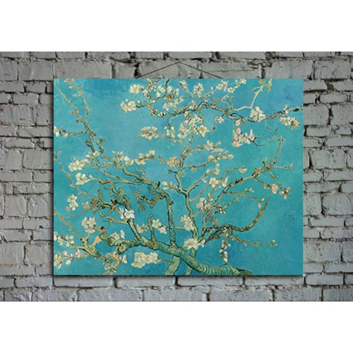 Принт на холсте Винсент Ван Гог «Цветущий миндаль» 90x60