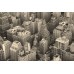 Модульная картина Нью Йорк из 4 холстов 140x35