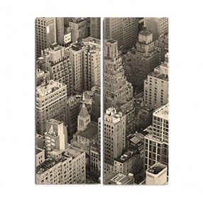 Модульная картина Нью Йорк из 2 холстов 70x90