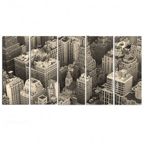 Модульная картина Нью Йорк из 5 холстов 160x80