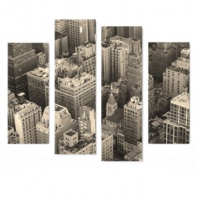 Модульная картина Нью Йорк из 4 холстов 100x90
