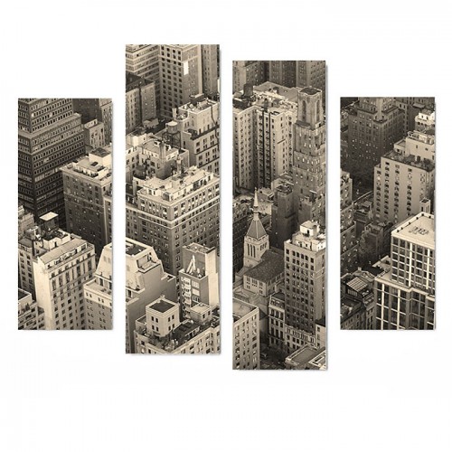Модульная картина Нью Йорк из 4 холстов 130x110