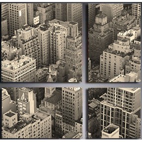 Модульная картина Нью Йорк из 4 холстов 100x100
